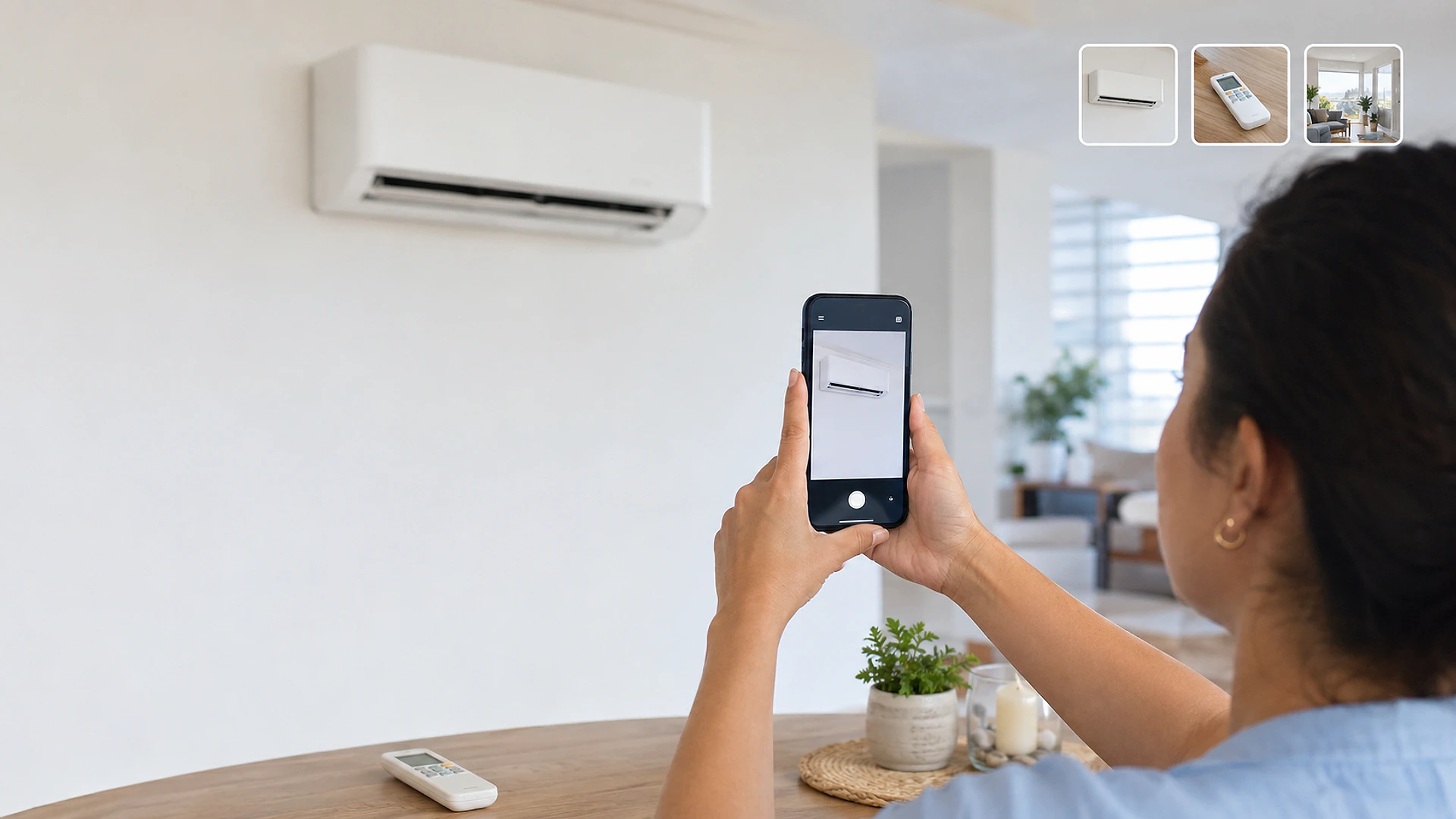 Envoi de photos de climatiseurs pour la demande d'installation KlimPilot